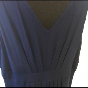 Navy Vneck soft dress NWT
